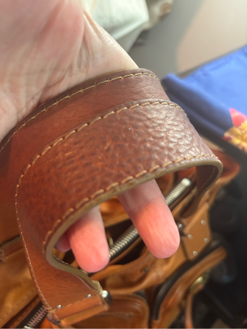 Authentic Chloé Vintage Betty Leather Shoulder Bag with Matching Coin Purse EUC - Picture 5 of 11